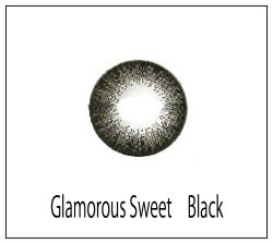 画像3:  【新色ブラック】Glamorous Sweet【6ヶ月間/15mm/1枚(片目)】度付き/度なし-12.00迄/乱視レンズー10.00迄作成可