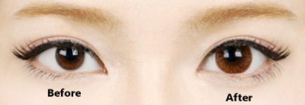 画像2: リボン〜 ハニーブラウン【3ヶ月間/15mm/1枚(片目)】/度なしご注文不可 (2)